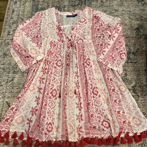 Ro’s Garden size small pink chichi cover up dress from Saks